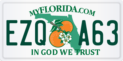 FL license plate EZQA63