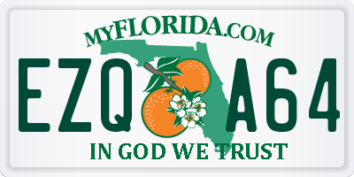 FL license plate EZQA64