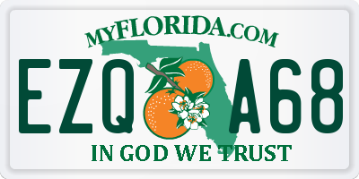 FL license plate EZQA68