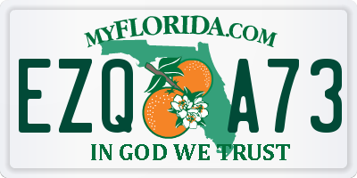 FL license plate EZQA73