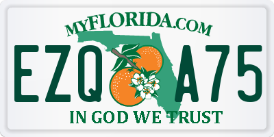 FL license plate EZQA75