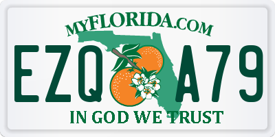 FL license plate EZQA79