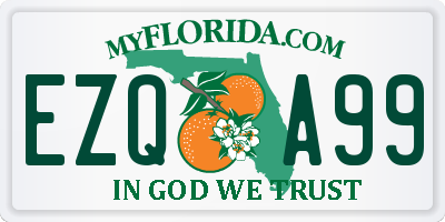 FL license plate EZQA99