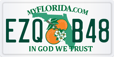 FL license plate EZQB48