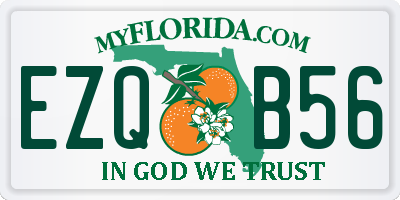 FL license plate EZQB56