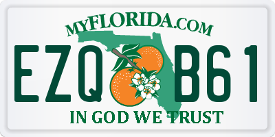 FL license plate EZQB61