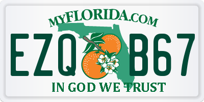 FL license plate EZQB67