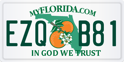 FL license plate EZQB81