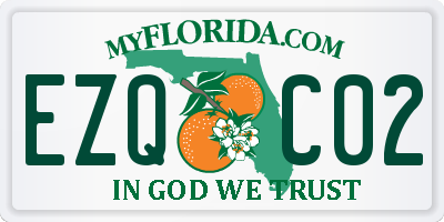 FL license plate EZQC02