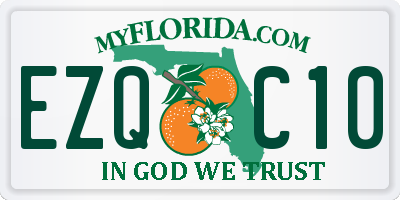 FL license plate EZQC10