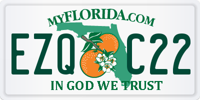 FL license plate EZQC22