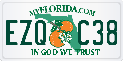 FL license plate EZQC38