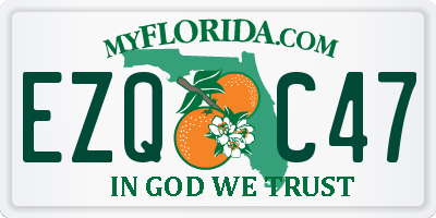 FL license plate EZQC47