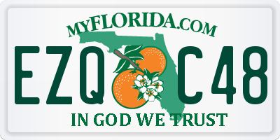 FL license plate EZQC48