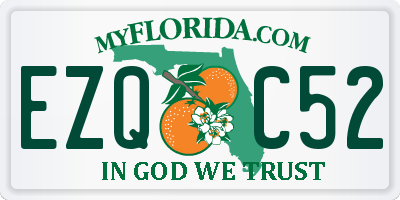 FL license plate EZQC52