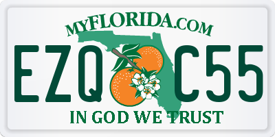 FL license plate EZQC55