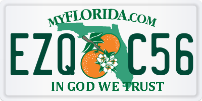 FL license plate EZQC56