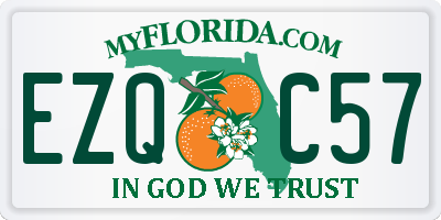 FL license plate EZQC57