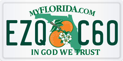 FL license plate EZQC60