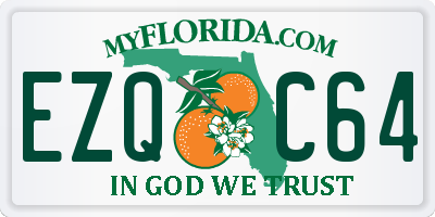 FL license plate EZQC64