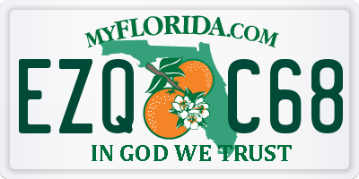 FL license plate EZQC68