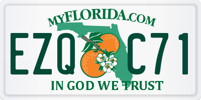 FL license plate EZQC71