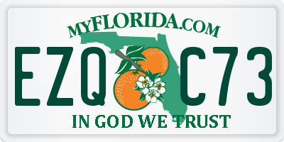 FL license plate EZQC73