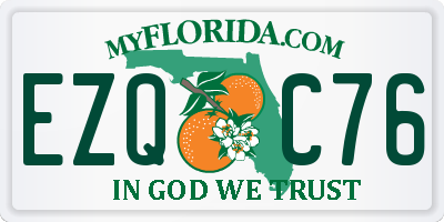 FL license plate EZQC76