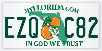 FL license plate EZQC82