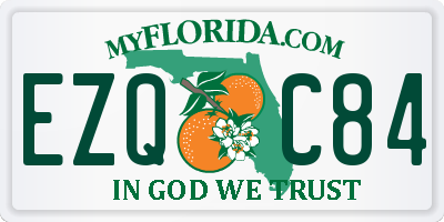 FL license plate EZQC84