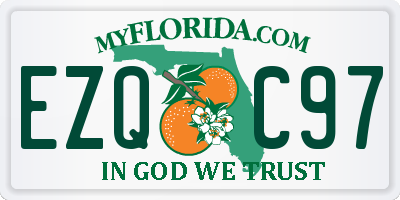 FL license plate EZQC97