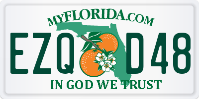 FL license plate EZQD48