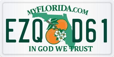 FL license plate EZQD61