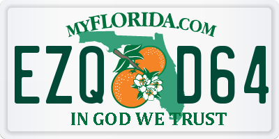 FL license plate EZQD64