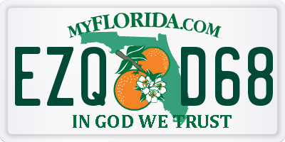 FL license plate EZQD68