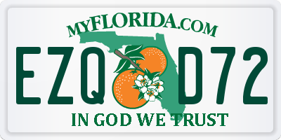 FL license plate EZQD72