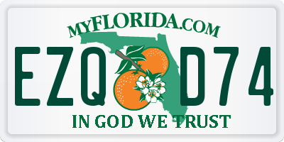 FL license plate EZQD74