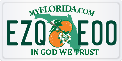 FL license plate EZQE00