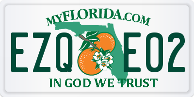 FL license plate EZQE02