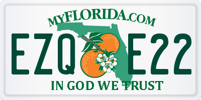 FL license plate EZQE22