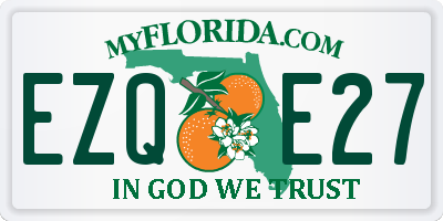 FL license plate EZQE27