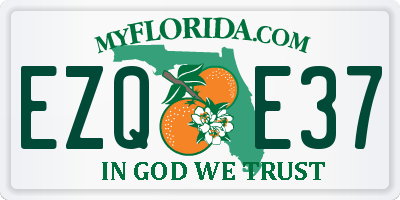 FL license plate EZQE37