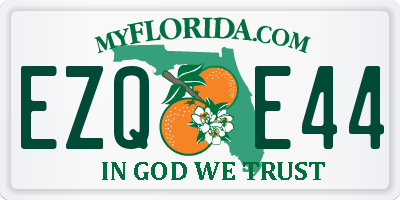 FL license plate EZQE44