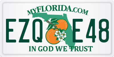 FL license plate EZQE48