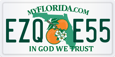 FL license plate EZQE55