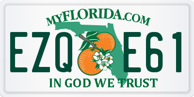 FL license plate EZQE61