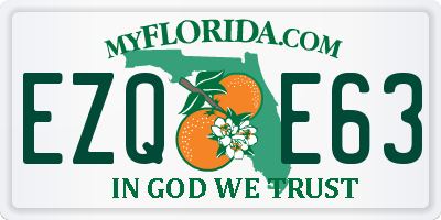 FL license plate EZQE63