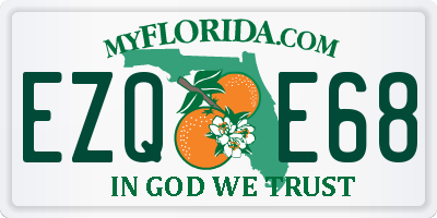 FL license plate EZQE68