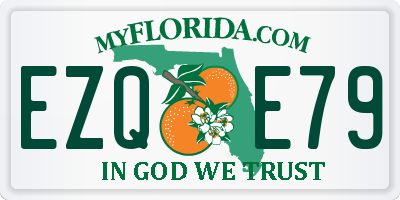 FL license plate EZQE79