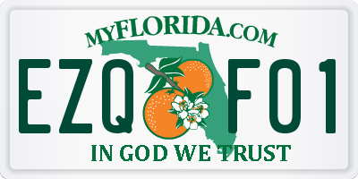 FL license plate EZQF01